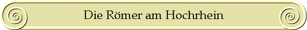 Die Römer am Hochrhein